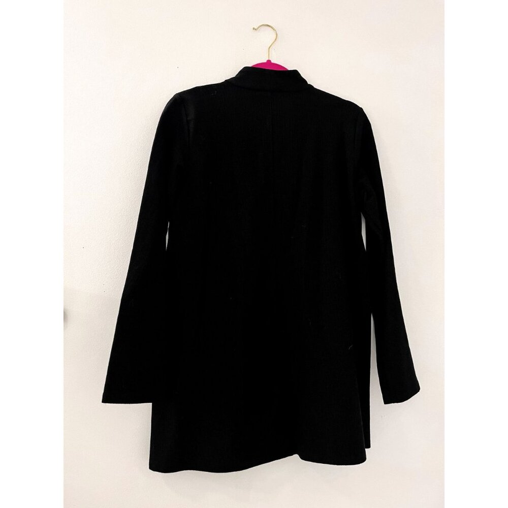 Eileen Fisher‎ Black Duel Full Zip Jacket Size Medium - Picture 2 of 7
